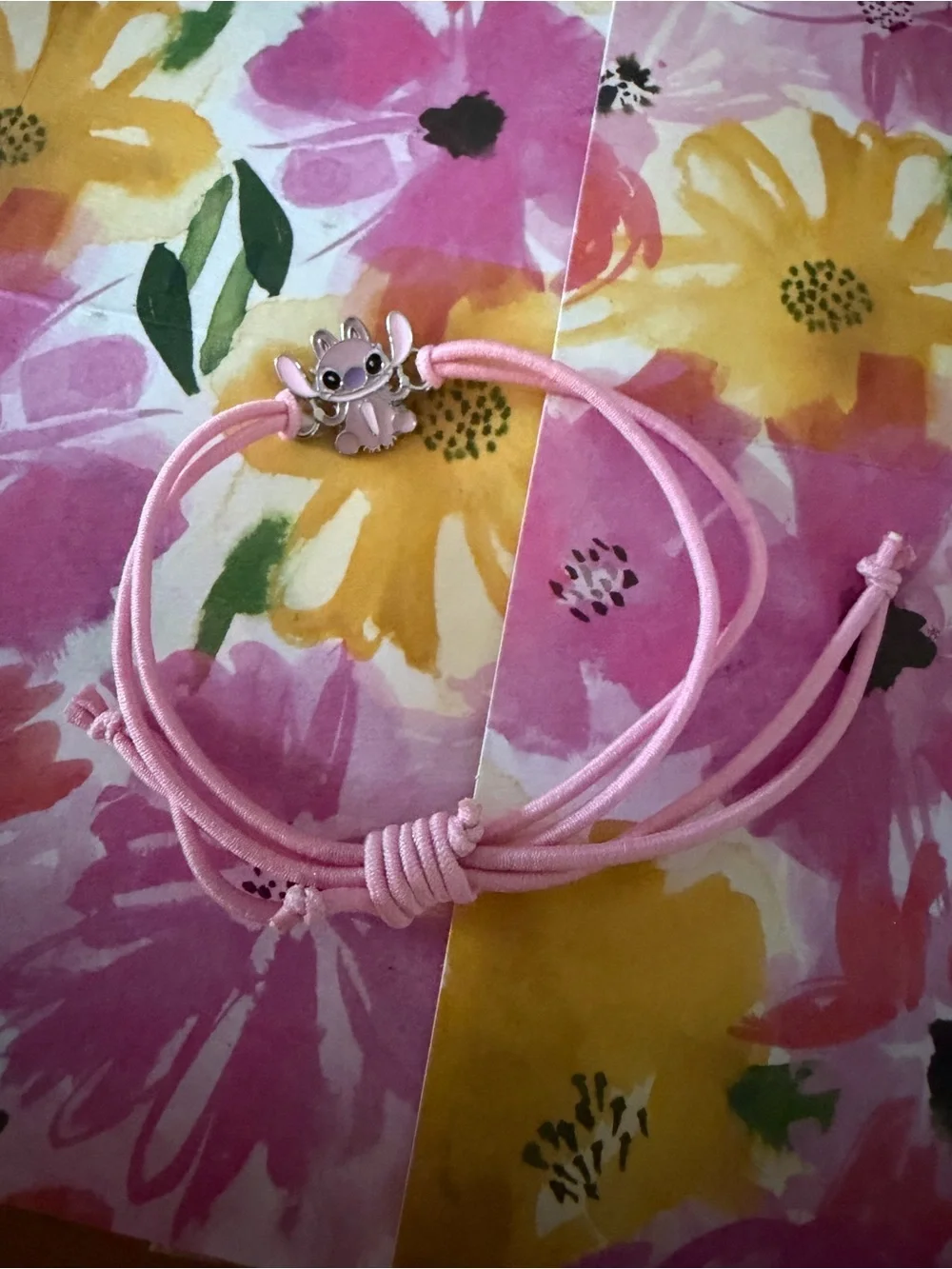 Kids Pink Adjustable Charm Bracelet - Cute Animal Accent